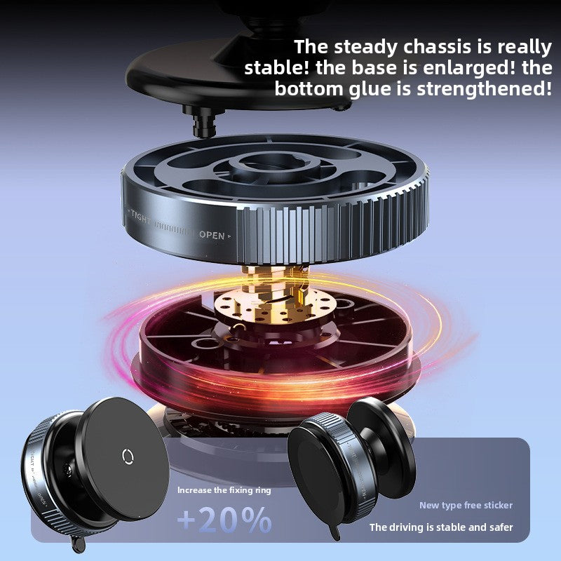 Wonder Mart K009 Magnetic Car Phone Holder – Strong Suction Cup Dashboard Mount | Adjustable Height | Universal Mobile Stand