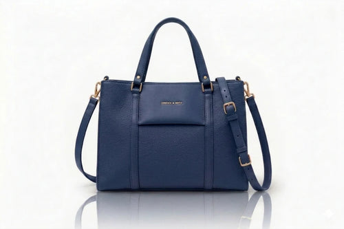 Premium Ladies Handbag - Structured Office Tote Bag with Adjustable Strap