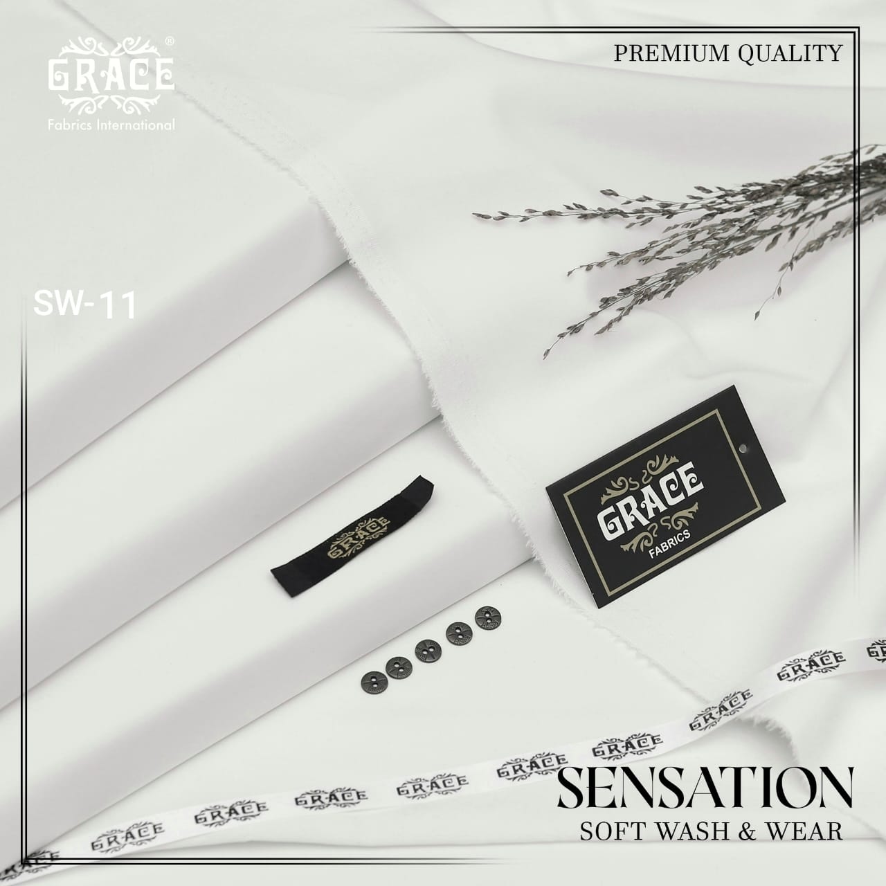 GRACE Tropical Eid Ul Fitr Special – Premium Microfiber PV Fabric Unstitched Suit 4 Meter