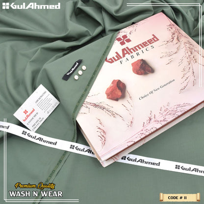 Gull Ahmed 4-Season Wash & Wear 2026 – Premium 4M Unstitched Soft Fabric in 11 Colors, Lightweight & Colorfast