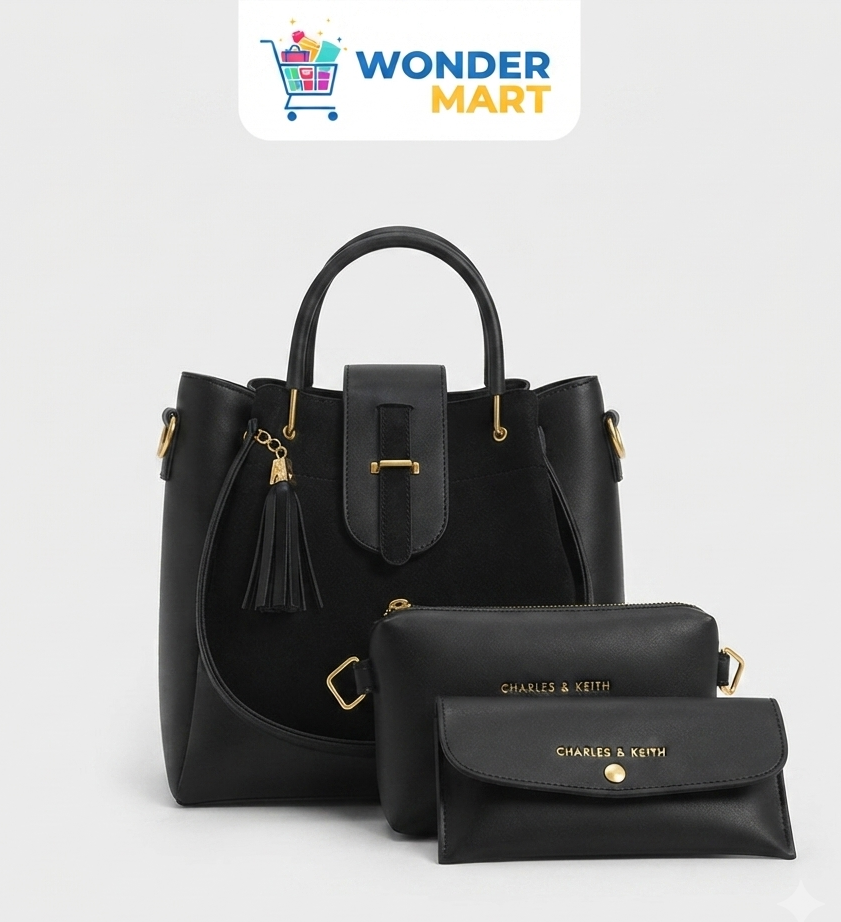 Ladies Handbag Online Pakistan - Zoya Royale 3-Piece Luxury Handbag Set