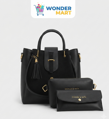 Ladies Handbag Online Pakistan - Zoya Royale 3-Piece Luxury Handbag Set