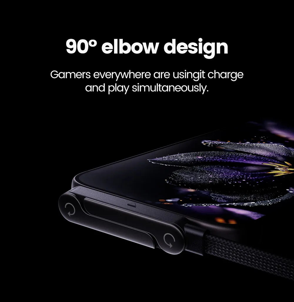 65W Fast Charging USB-C Cable with Built-in Foldable Phone Stand | Braided 2-in-1 Invisible Holder Charger Cable | 1.5M Type-C Fast Charge & Data Sync Cable