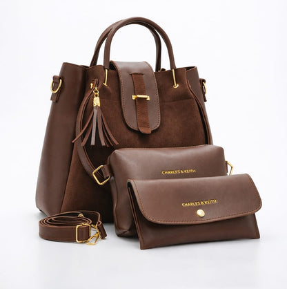 Ladies Handbag Online Pakistan - Zoya Royale 3-Piece Luxury Handbag Set