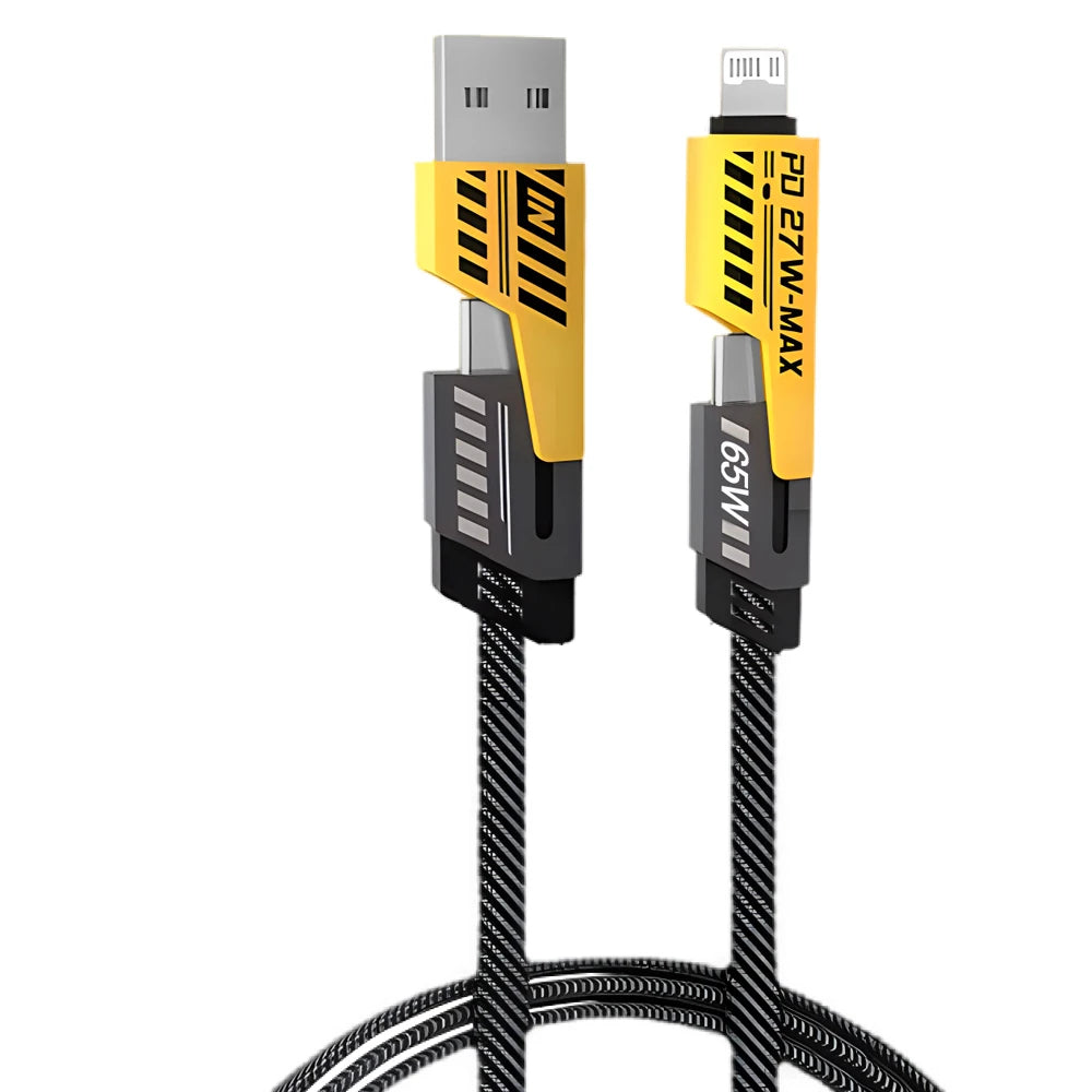 Best 4-in-1 Charging Cable 2026: 65W PD Fast Charge for iPhone, MacBook & Android