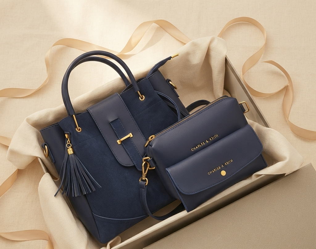 Ladies Handbag Online Pakistan - Zoya Royale 3-Piece Luxury Handbag Set