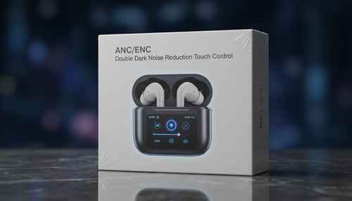 Wireless ANC/ENC Headphones with LED Touch Control | P9 Pro 2026 Edition | Wonder Mart