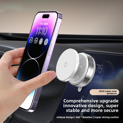 Wonder Mart K009 Magnetic Car Phone Holder – Strong Suction Cup Dashboard Mount | Adjustable Height | Universal Mobile Stand