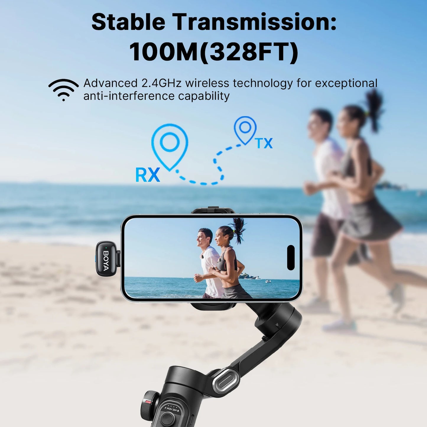 Wonder Mart | Boya BY-MW3 Professional Wireless Microphone System – Crystal Clear Audio for Content Creators & Vlogging