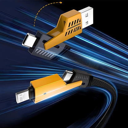 Best 4-in-1 Charging Cable 2026: 65W PD Fast Charge for iPhone, MacBook & Android