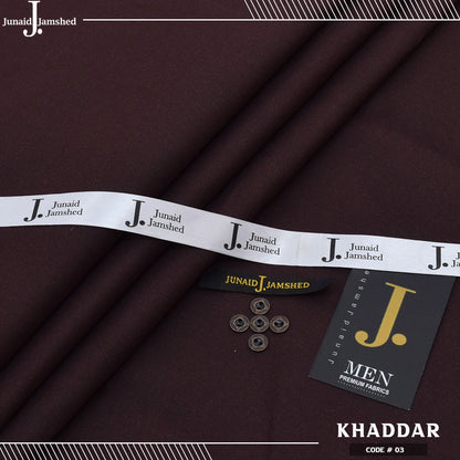 J. Junaid Jamshed Winter Khaddar Unstitched Suit – 4.5 Meter | Original Fabric