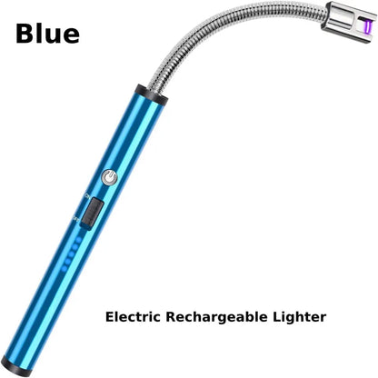 360° Flexible Electric Arc Lighter – USB Rechargeable, Windproof Plasma Lighter for Kitchen, Candles, & BBQ – Durable & Safe Flameless Lighter (Multicolor)