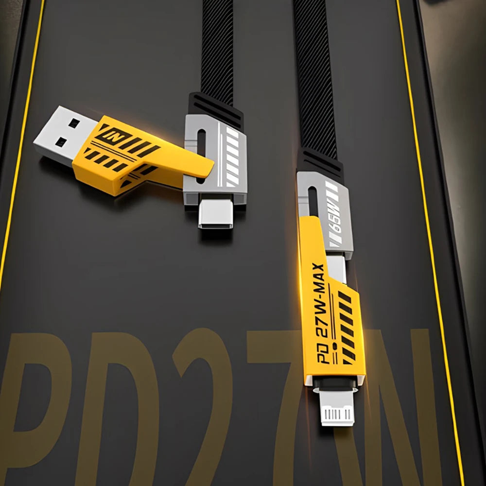 Best 4-in-1 Charging Cable 2026: 65W PD Fast Charge for iPhone, MacBook & Android