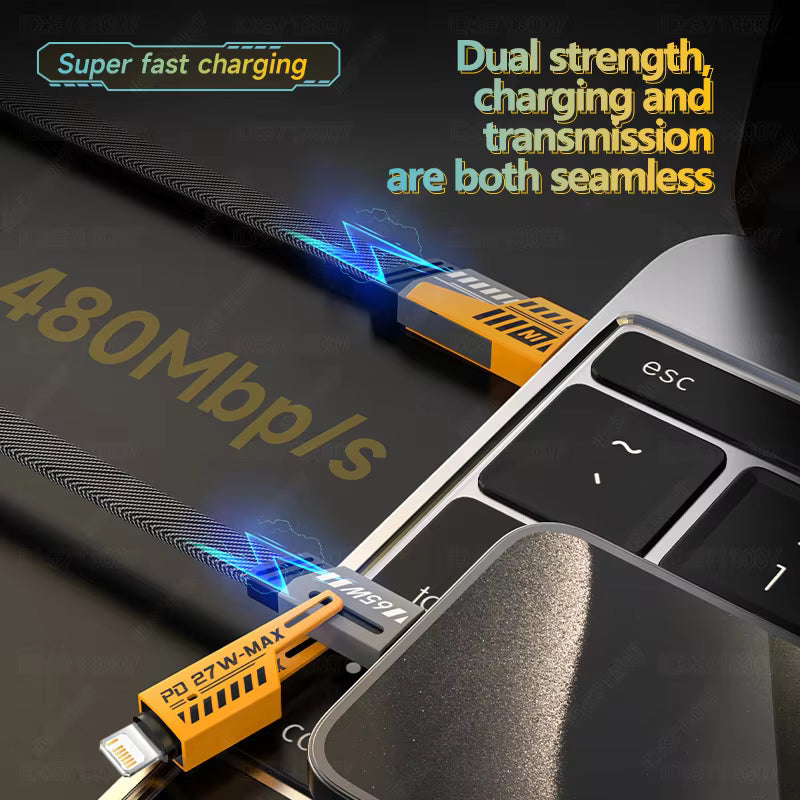 Best 4-in-1 Charging Cable 2026: 65W PD Fast Charge for iPhone, MacBook & Android