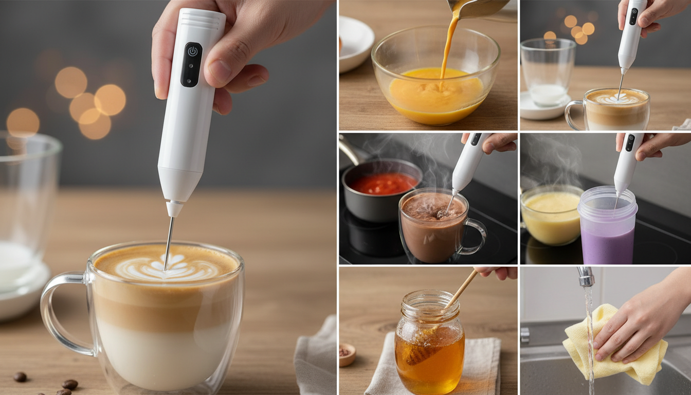 Multifunctional Electric Coffee & Egg Beater | Milk Frother Handheld Whisk – Model F-6605