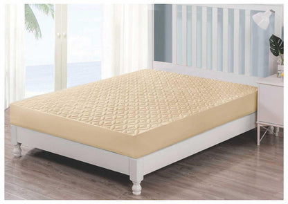 Fancy Quilted Waterproof Mattress Fitted Bedsheet – King Size | Wonder Mart