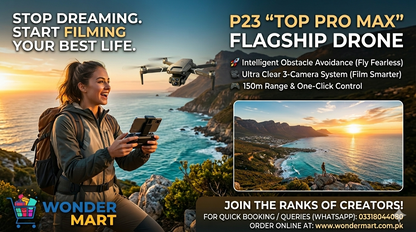 P23 Pro 4K Dual Camera Drone – 360° Obstacle Avoidance & GPS Smart Flight | Wonder Mart
