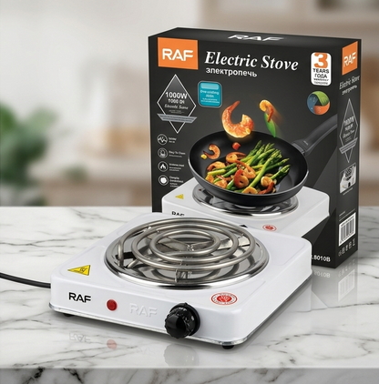 RAF 1000W Portable Electric Stove Single Burner Hot Plate with Temperature Control | Electric Cooking Stove for Home, Hostel & Office