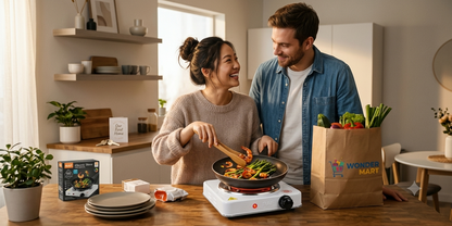 RAF 1000W Portable Electric Stove Single Burner Hot Plate with Temperature Control | Electric Cooking Stove for Home, Hostel & Office