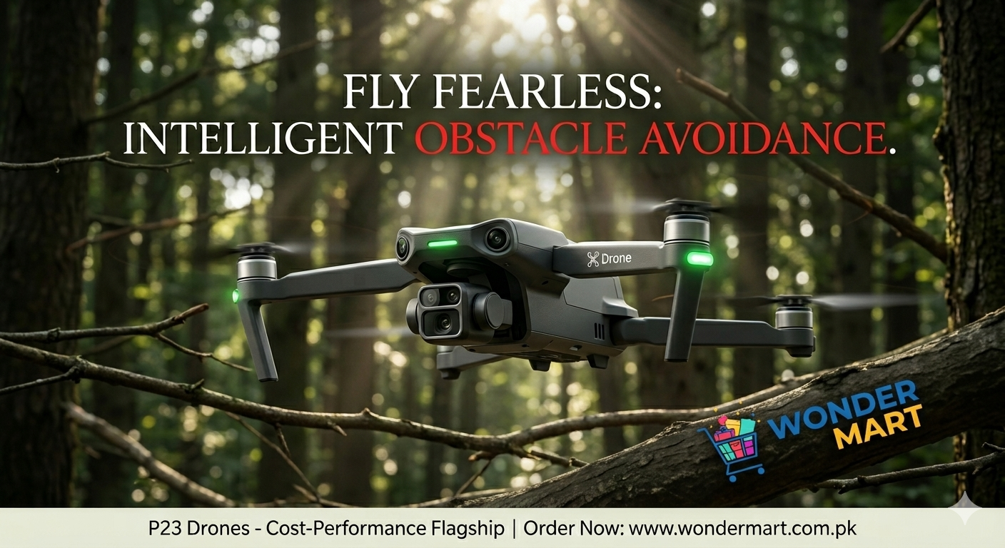 P23 Pro 4K Dual Camera Drone – 360° Obstacle Avoidance & GPS Smart Flight | Wonder Mart