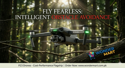 P23 Pro 4K Dual Camera Drone – 360° Obstacle Avoidance & GPS Smart Flight | Wonder Mart