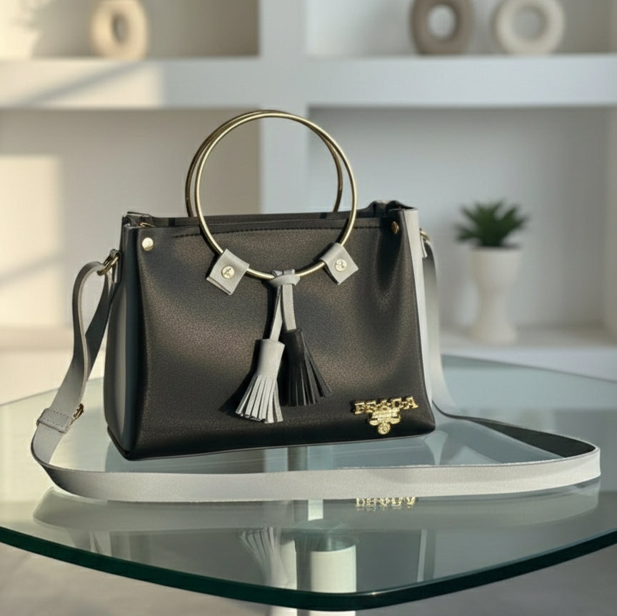Women’s Vegan Leather Handbag with Shoulder Strap – Spacious Work to Evening Bag