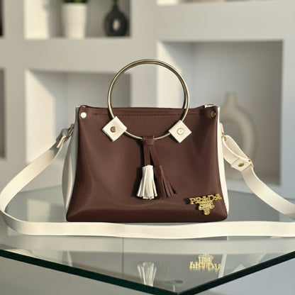 Women’s Vegan Leather Handbag with Shoulder Strap – Spacious Work to Evening Bag