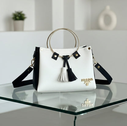 Women’s Vegan Leather Handbag with Shoulder Strap – Spacious Work to Evening Bag