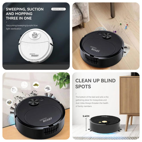 3-in-1 Smart Robot Vacuum Cleaner – Sweep, Mop & Drag | 1500Pa Suction