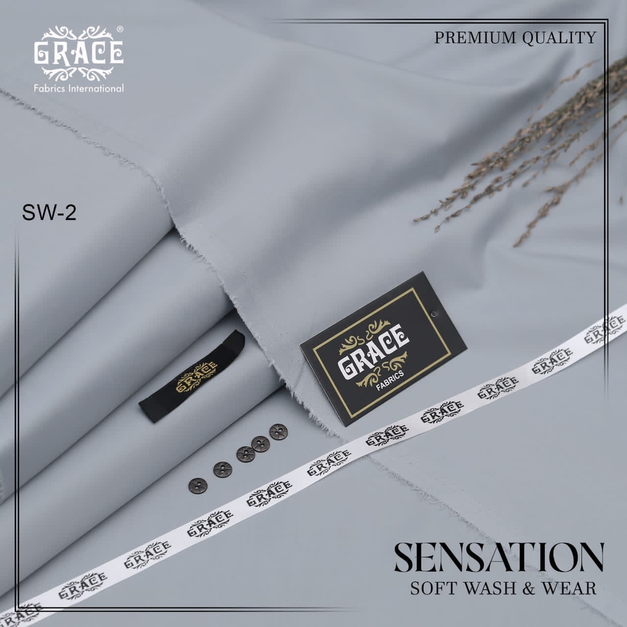 GRACE Tropical Eid Ul Fitr Special – Premium Microfiber PV Fabric Unstitched Suit 4 Meter