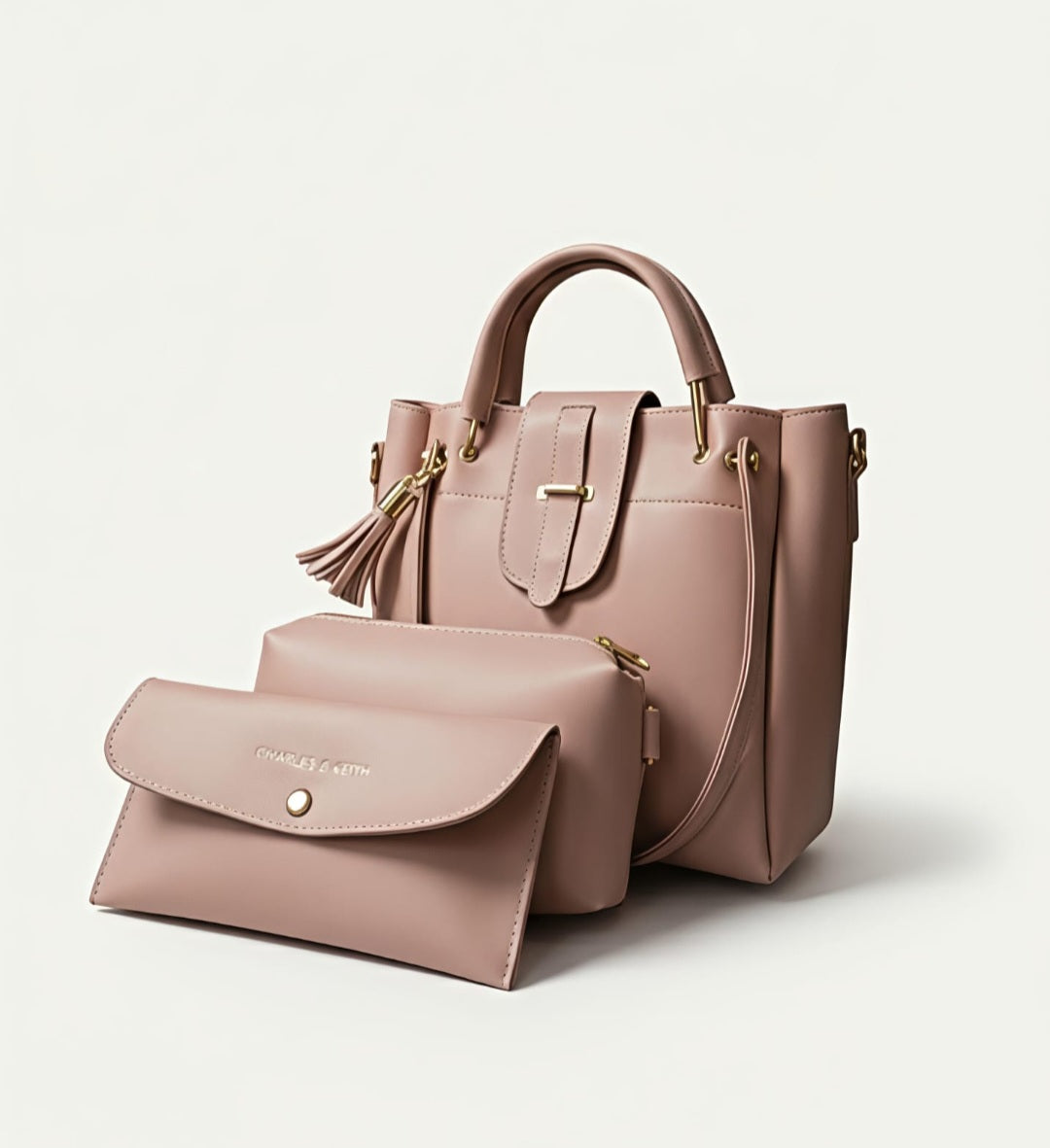Women’s Vegan Leather Handbag with Shoulder Strap – Spacious Work to Evening Bag