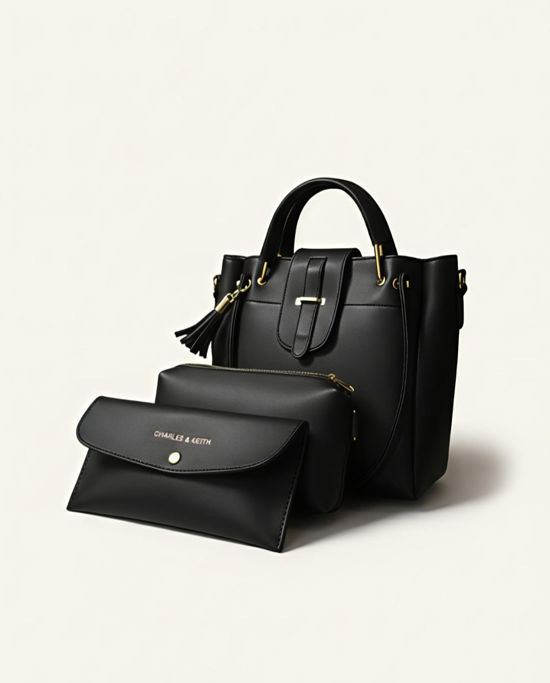 Women’s Vegan Leather Handbag with Shoulder Strap – Spacious Work to Evening Bag