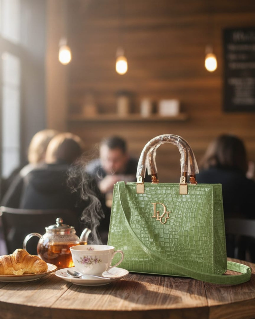 Women’s Vegan Leather Handbag with Shoulder Strap – Spacious Work to Evening Bag