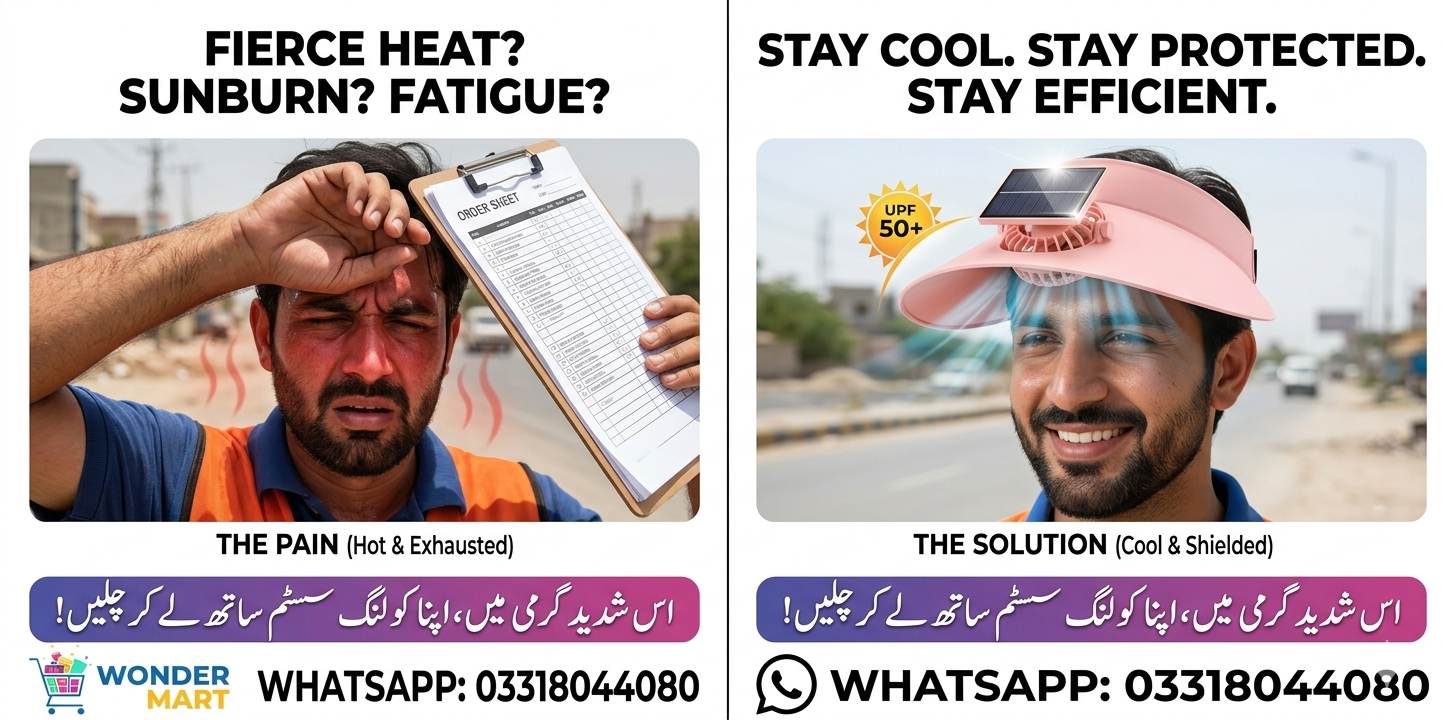 Stay Cool Anywhere, Smart Solar Cooling Cap