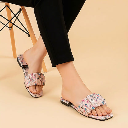 Stylish Flat Slippers Comfortable Daily Wear College University Footwear Women Pakistan
