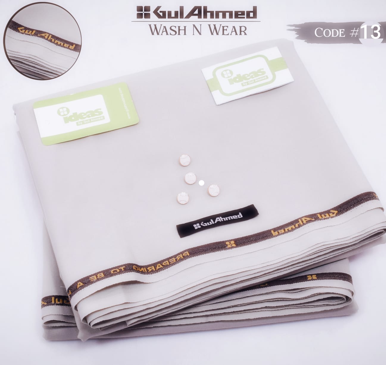 Gull Ahmed Premium Wash & Wear Unstitched Fabric for Men – 4 Meter Suit | Luxury Summer Collection (13 Colors)