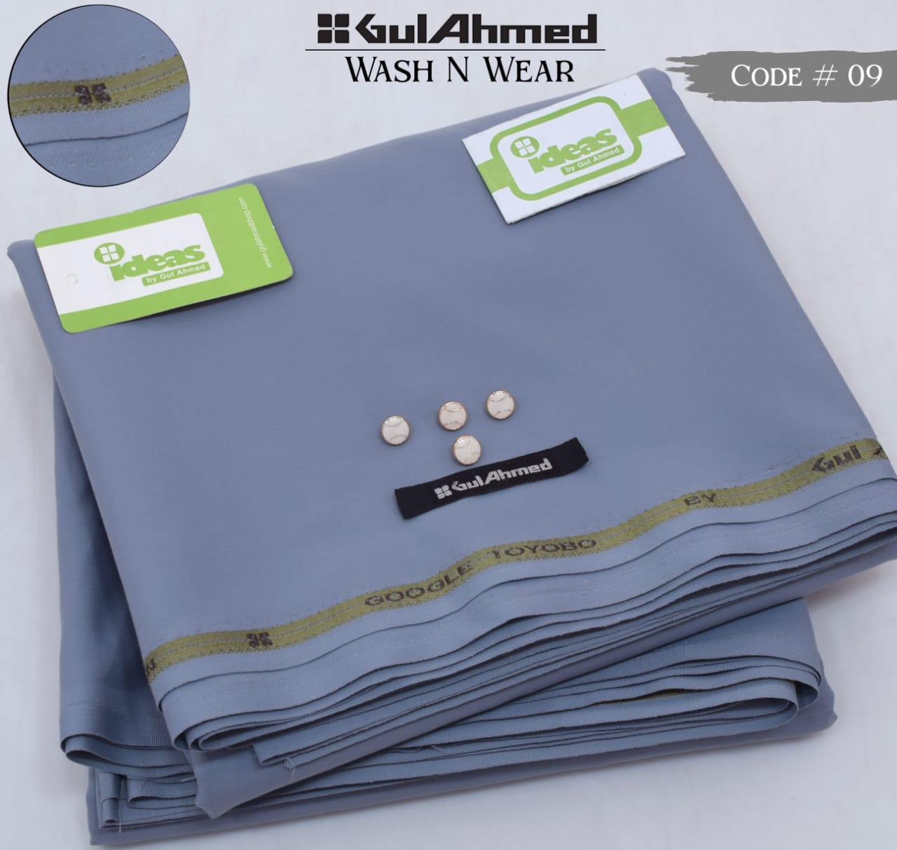 Gull Ahmed Premium Wash & Wear Unstitched Fabric for Men – 4 Meter Suit | Luxury Summer Collection (13 Colors)