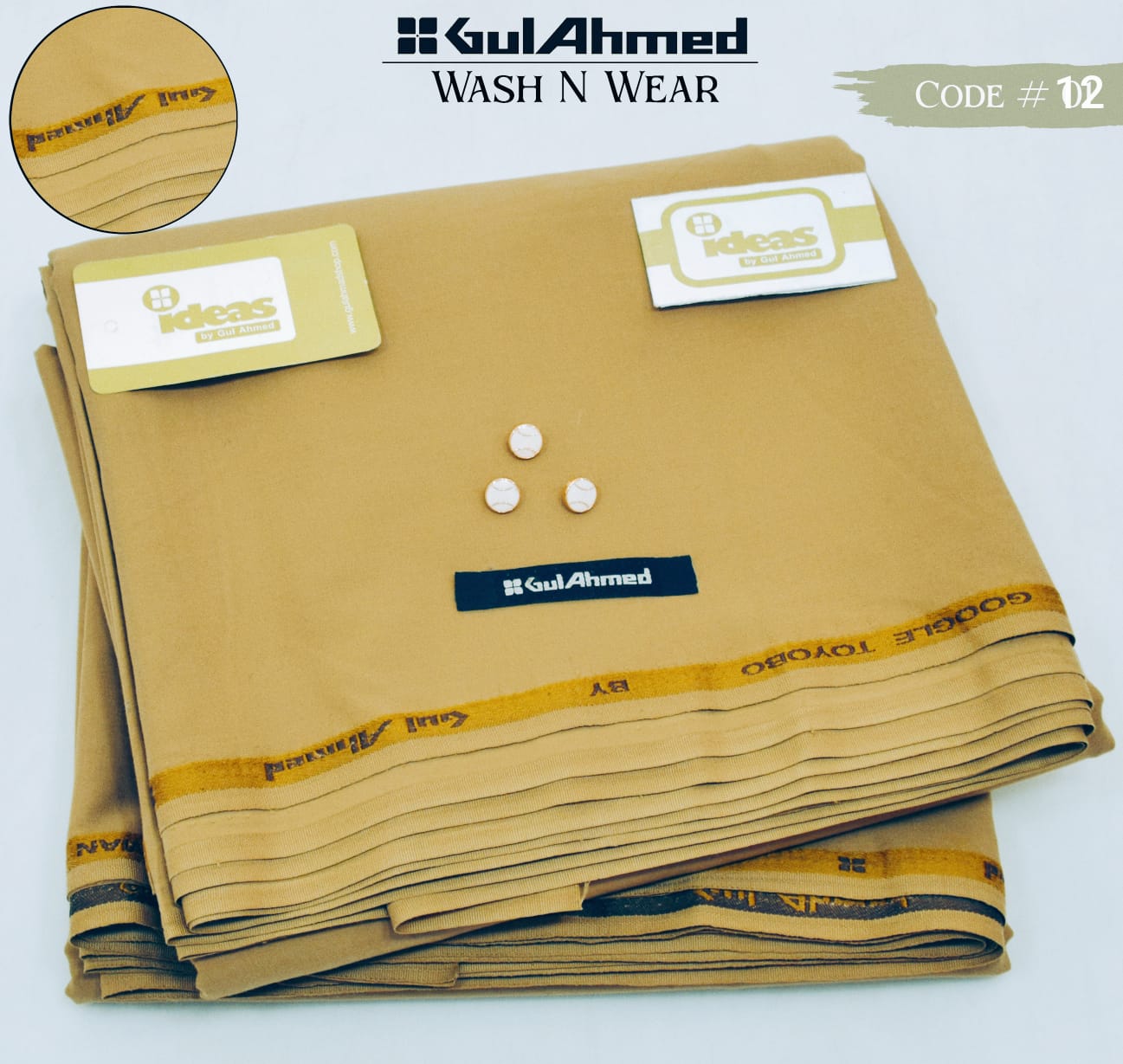 Gull Ahmed Premium Wash & Wear Unstitched Fabric for Men – 4 Meter Suit | Luxury Summer Collection (13 Colors)