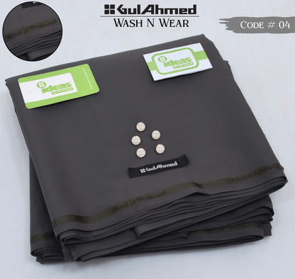 Gull Ahmed Premium Wash & Wear Unstitched Fabric for Men – 4 Meter Suit | Luxury Summer Collection (13 Colors)