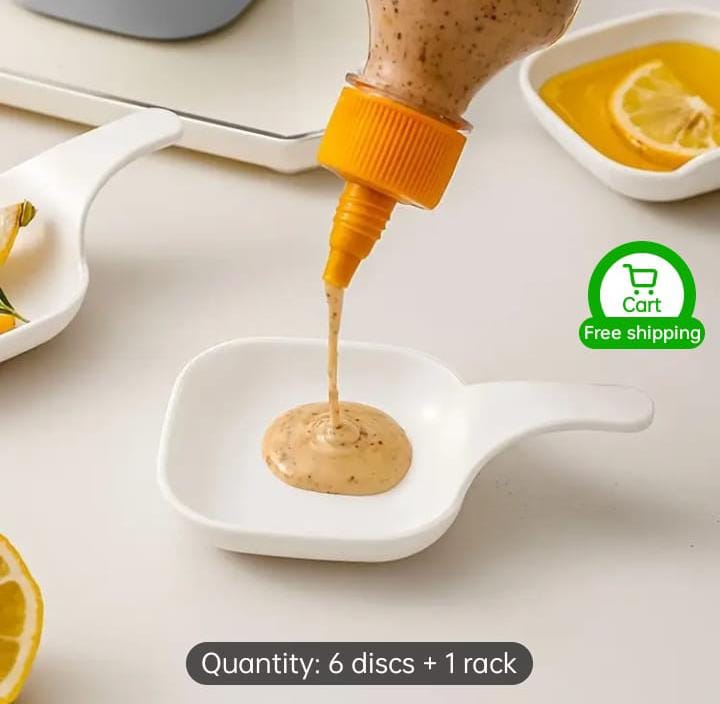 6 Pcs Soy Sauce Dish Set with Handle | Mini Dipping Bowls for Sauce, Ketchup, Vinegar & Condiments | Premium Serving Bowls – Best Price in Pakistan