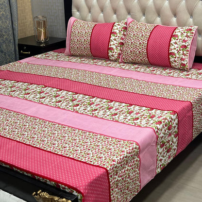 3D Crystal Cotton Bedsheet 3PC – 100+ Designs & Colours | Lifetime Colour & Fabric Guaranteed