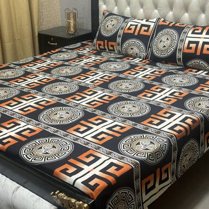 3D Crystal Cotton Bedsheet 3PC – 100+ Designs & Colours | Lifetime Colour & Fabric Guaranteed