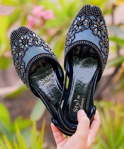 Ladies Stylish Net Khussa – Soft Foami Sole Shoes for Women | Eid Fancy