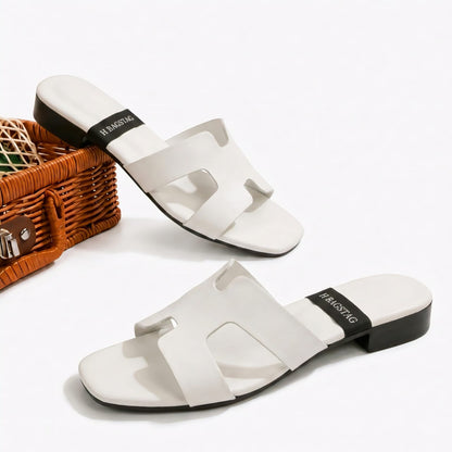 Ladies Stylish H-Strap Flats – Premium Eid Collection Slippers