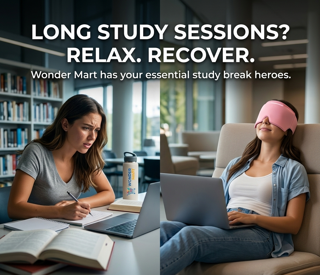 Wonder Mart Hot and Cold Therapy Gel Hat reusable cooling and warming comfort cap for home office study 