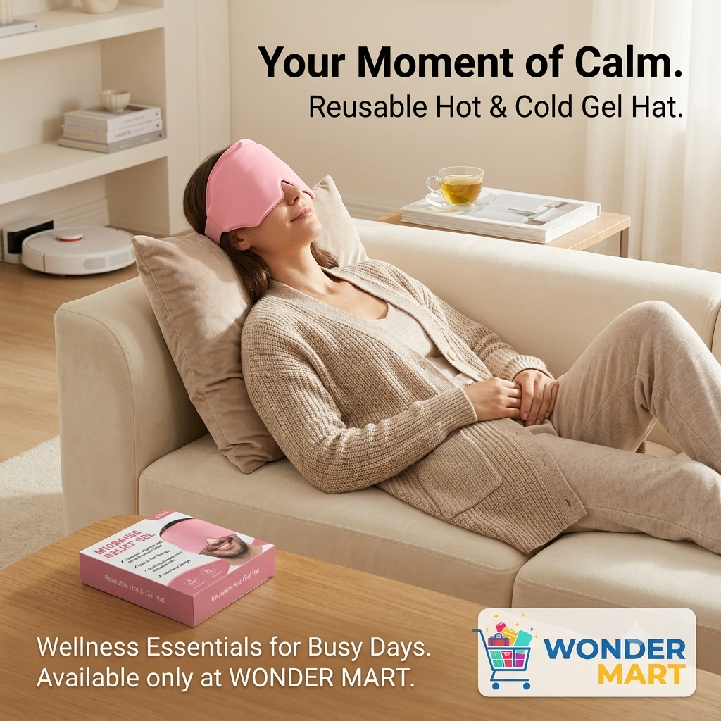 Wonder Mart Hot and Cold Therapy Gel Hat reusable cooling hat