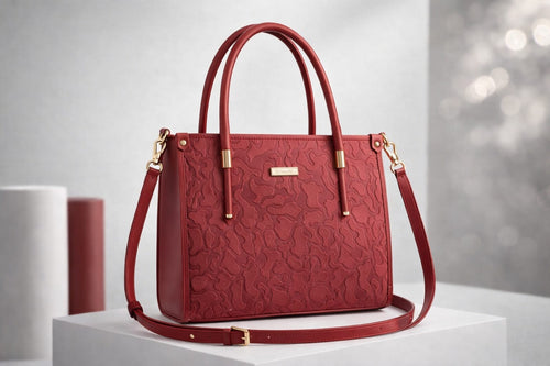 Wonder Mart Vienna Royale Embossed Tote Handbag | Premium Women's Faux Leather Shoulder & Office Bag