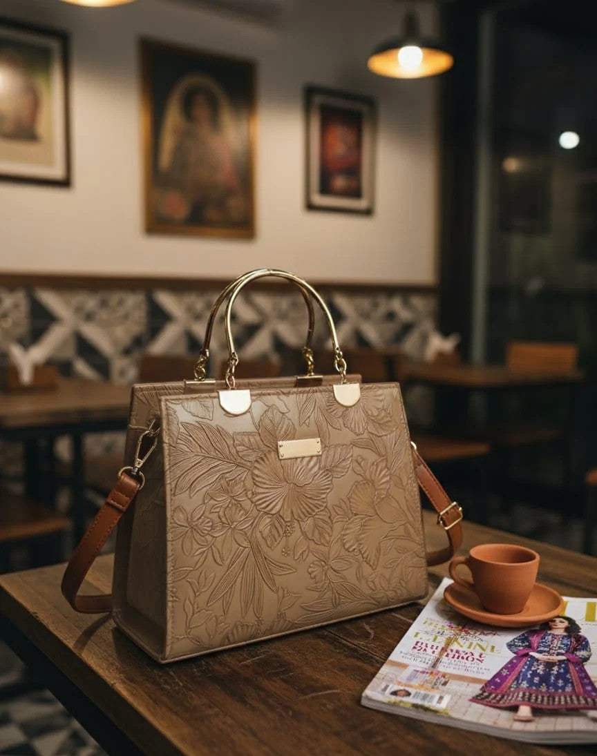 "Wonder Mart luxury flower ladies handbag collection showcasing multiple options"