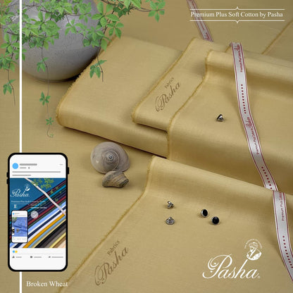 PASHA Premium Plus Soft Cotton Fabric – 100% Cotton Yarn | Summer Comfort 4.5 Meters