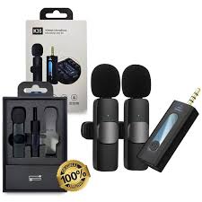 K35 Universal Wireless Lavalier Microphone for Camera, Speaker & Laptop | 2.4GHz Plug & Play Clip-on Mic | 360° Omnidirectional Noise Reduction | 10H Battery Life | Professional Mic for YouTube, Vlogging & Teaching